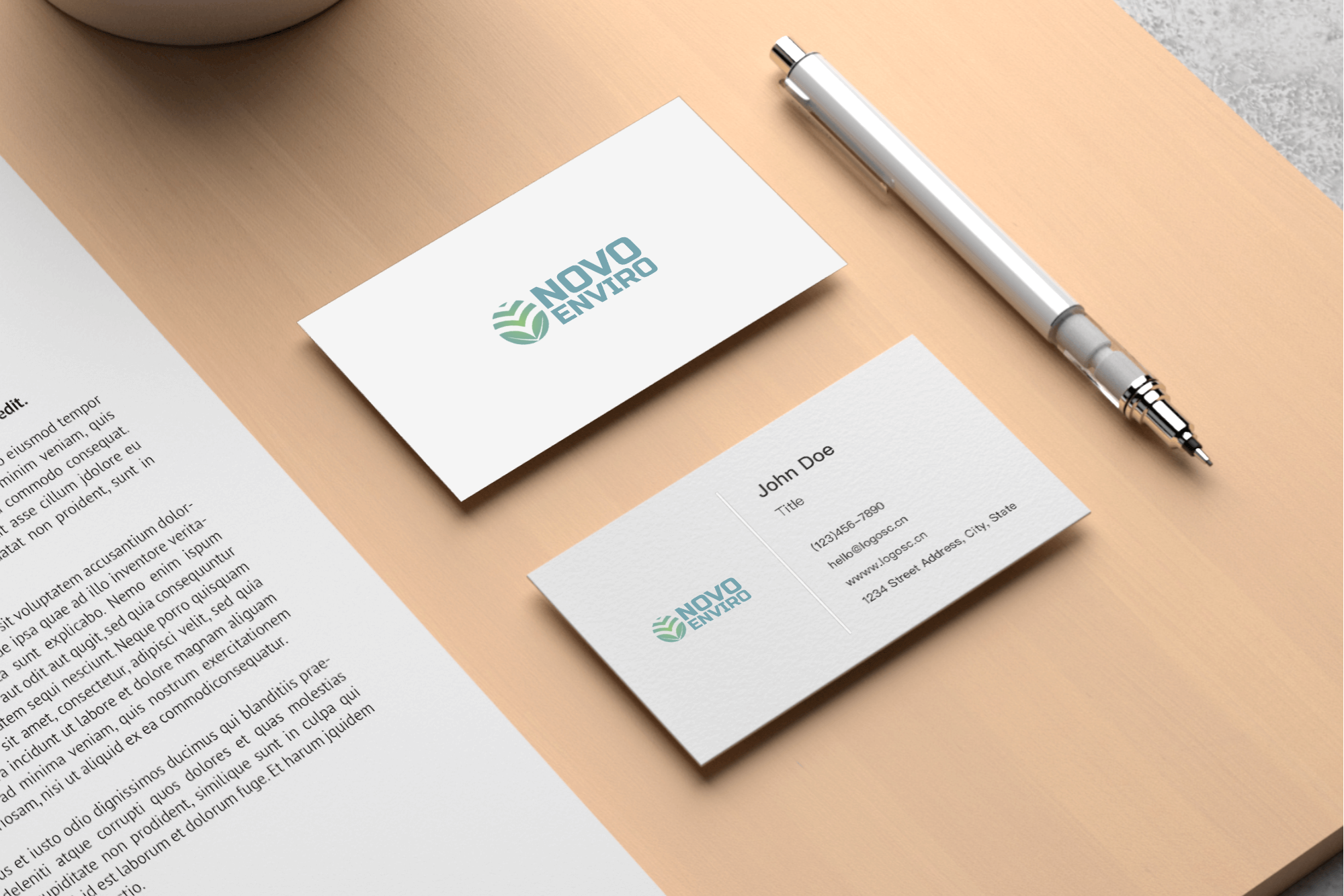 Novo Enviro Brand Mockup